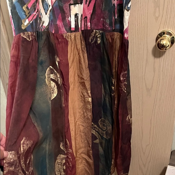 Abstract Patterned Maxi Dress - Picture 7 of 12